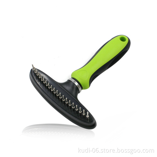 High Quality Stainless Steel Pet Hair Grooming Undercoat Rake Comb for Dogs and Cats